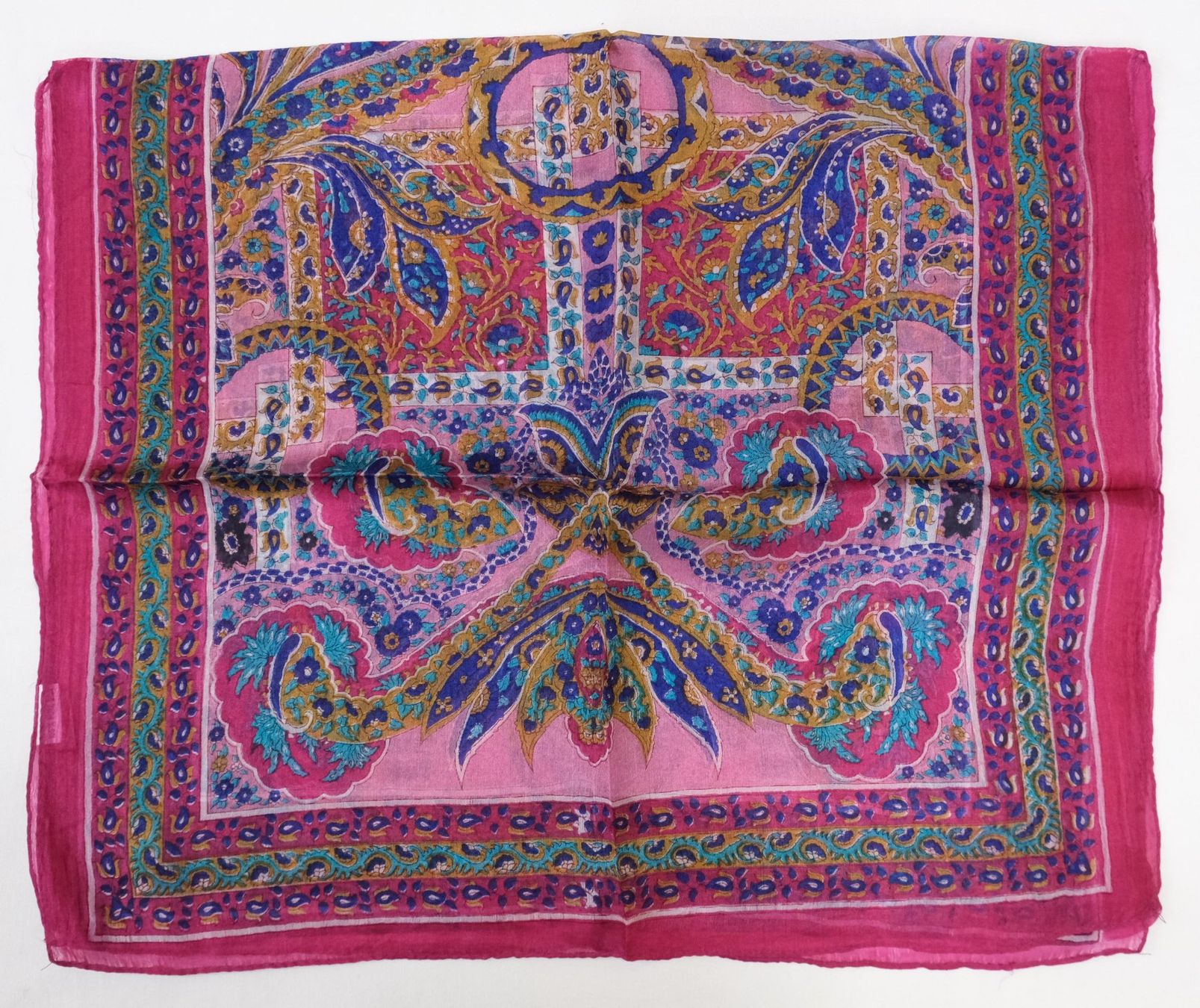 Foulard & Sciarpe: Indischer Schal aus 100% Seide – Nuovo (secondo la descrizione) da Zürich venduto da Masala-Oase 2