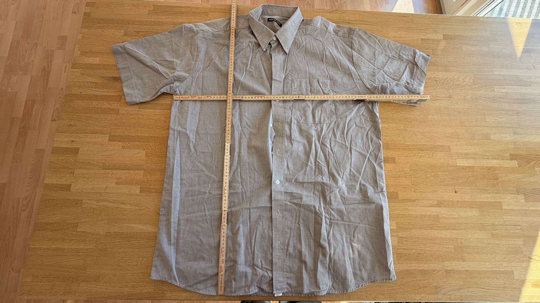 Camicie: Hemd - MICHAEL KAUF Kurzarm grau ca. Gr. XXL 45-46 – Usato da Winterthur venduto da Secondhand-Family 4