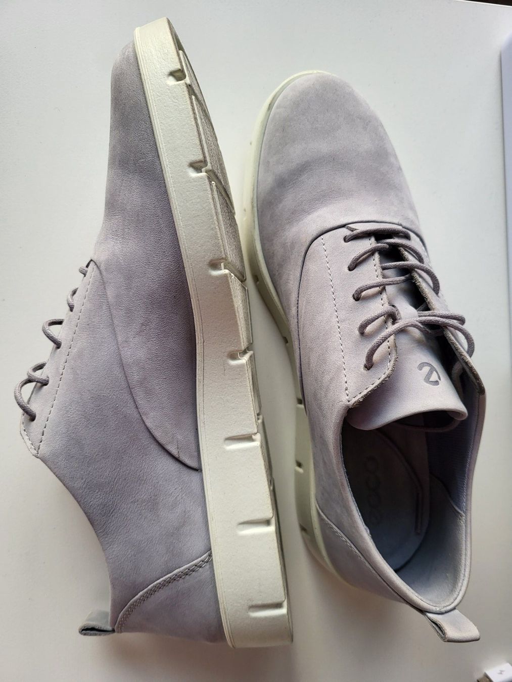 Ecco Scarpe da donna: Ecco Damen Schnürschuhe, Gr. 39 - Leder, hellblau – Nuovo (secondo la descrizione) da Baar venduto da clar6 3