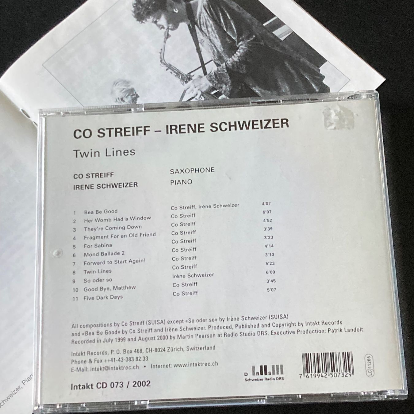 CDs: Co Streiff / Irene Schweizer - Twin Lines – D'occasion à Bern par Ntsamina 1