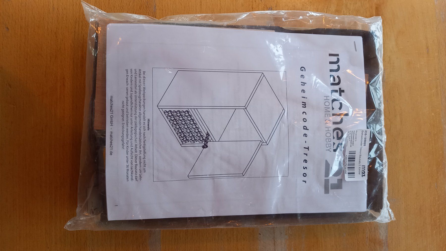Giocattoli: Bausatz Geheimcode Tresor matches 21 – Usato da Eschenbach SG venduto da pfi1983 3