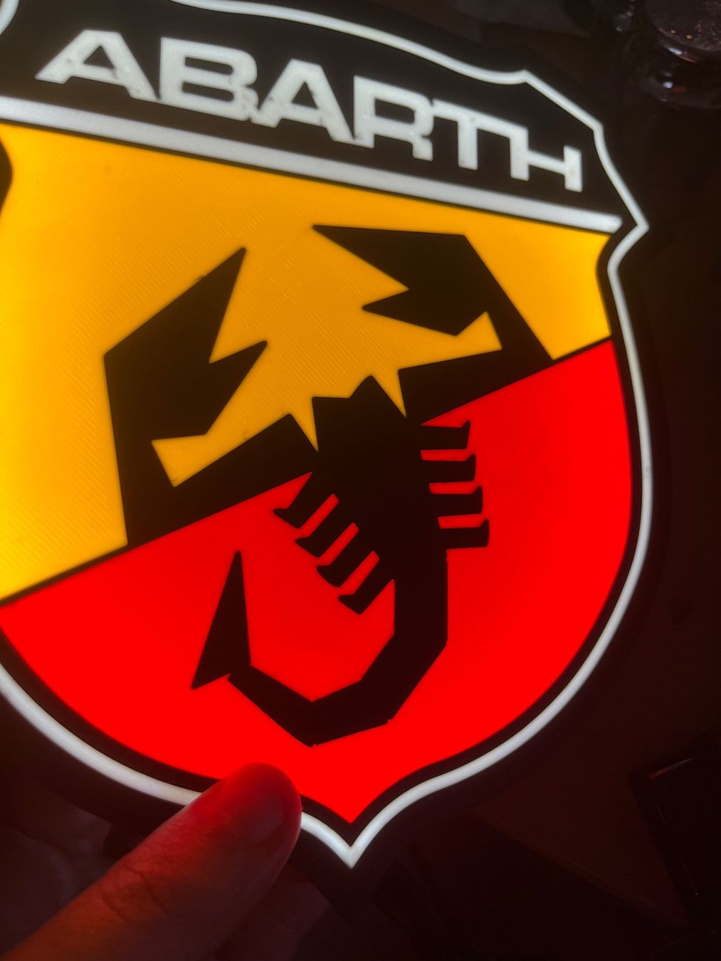 Tutte le decorazioni: Lampe LightBox LED logo Abarth - Veilleuse USB neuve – Nuovo (secondo la descrizione) da Noville venduto da Berlusconi55 1