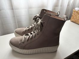 Gabor High-Top Sneaker, beige, Grösse 40 (6,5), neuwertig