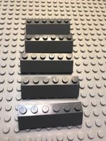 Lego 5x Dachstein 2x6 (23949) dunkelgrau