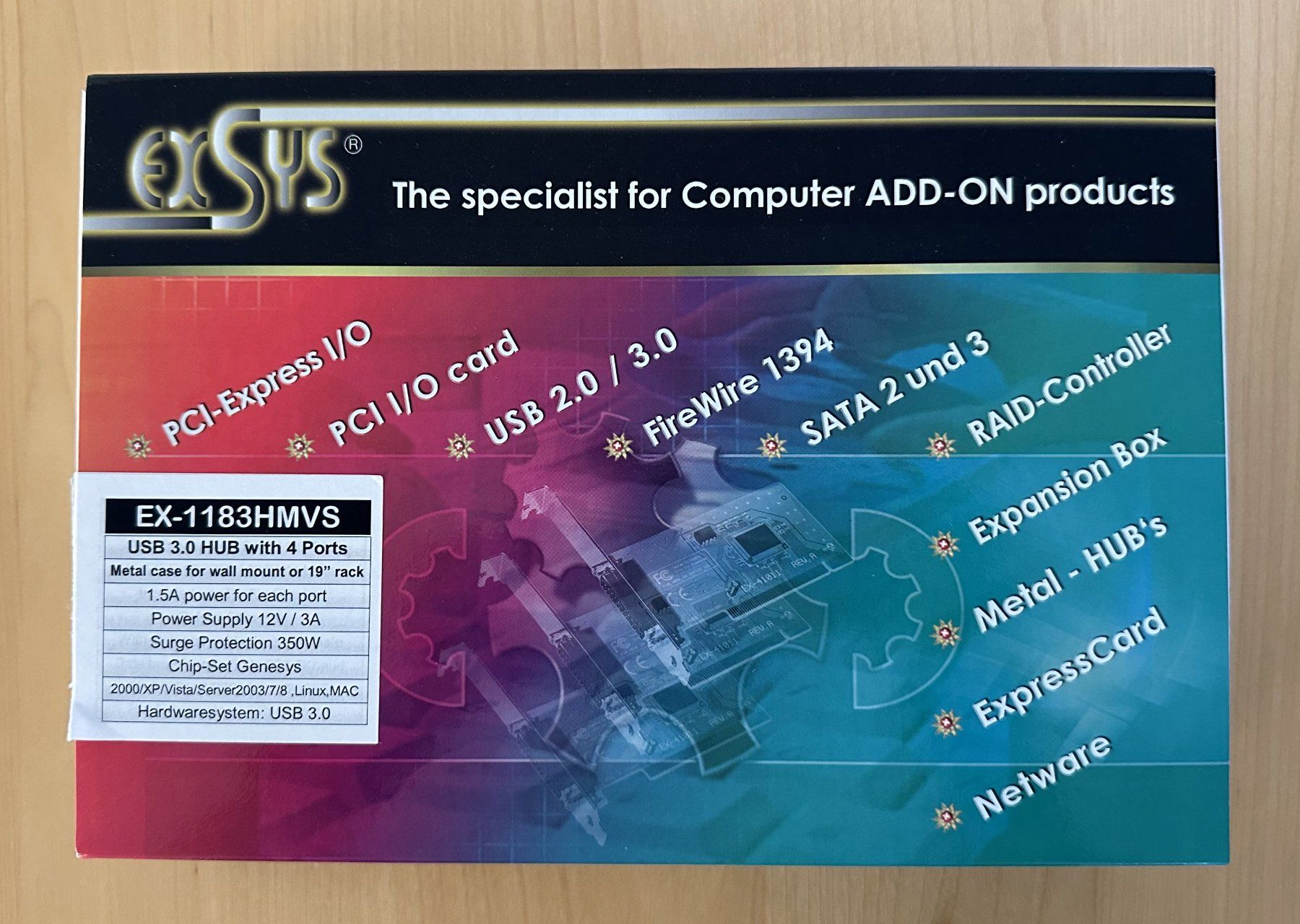 Hubs & Switches: Exsys EX-1183HMVS / USB-HUB – Neuf avec emballage d'origine à Dielsdorf par Empowered