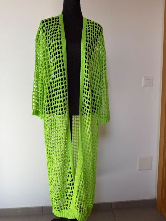 Feinstrickcardigan in Netzoptik