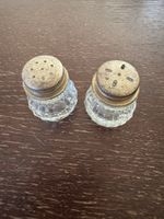 Vintage Salz- und Pfefferstreuer Set Glas