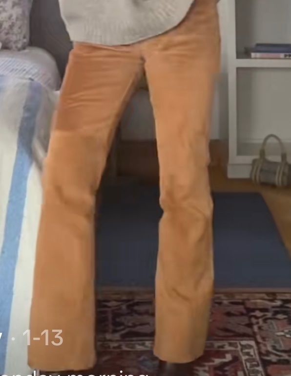 Hosen: Wildleder suede Hose braun Vintage Express – Gebraucht aus Winkel von Zimtguetzli 9