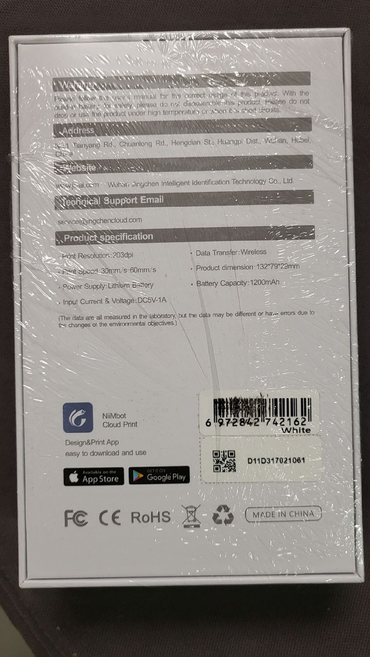 Stampanti: Neuer Nimbot D11 Wireless Etikettendrucker, Originalverpackt – Nuovo e nell'imballaggio originale da Strengelbach venduto da diawit 1