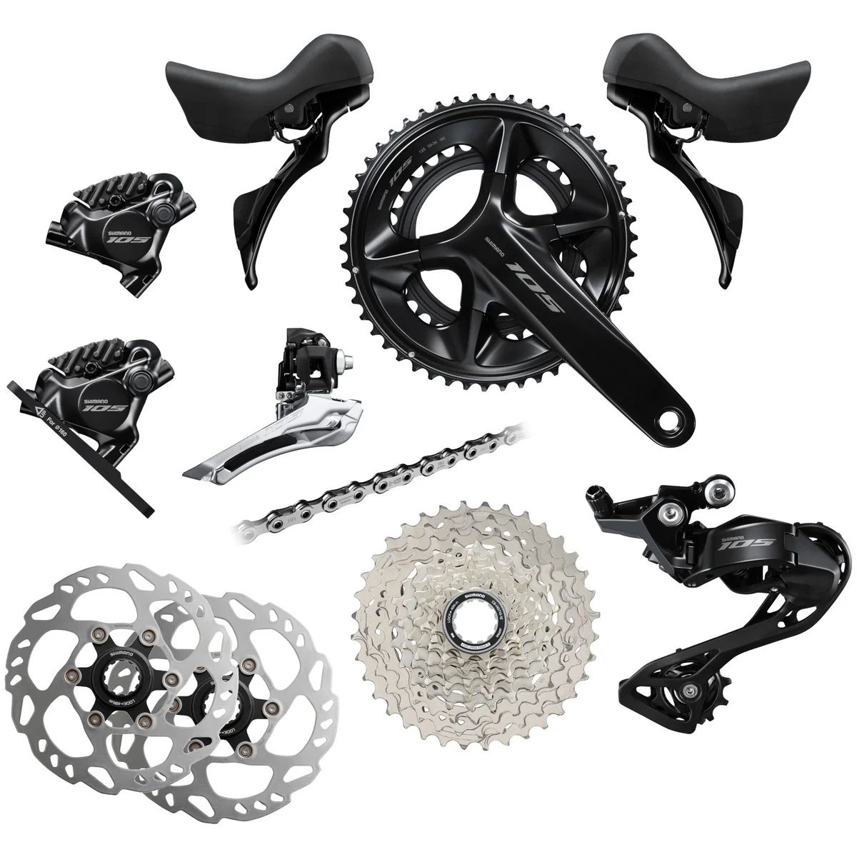 Shimano Pezzi di ricambio: Shimano 105 Komplettgruppe – Nuovo e nell'imballaggio originale da Ennetmoos venduto da Yanicknoa