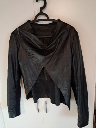 Gigno Nero Lederjacke 34-36 Echtleder