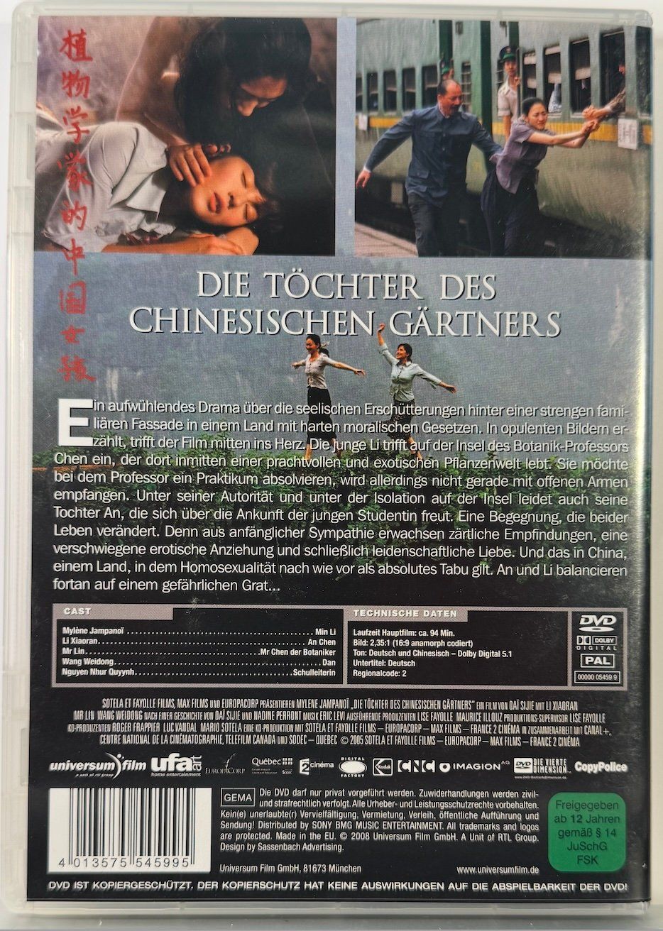 Tutti i DVDs: DVD DIE TÖCHTER DES CHINESISCHEN GÄRTNERS – Usato da Wisen venduto da gigisna 2