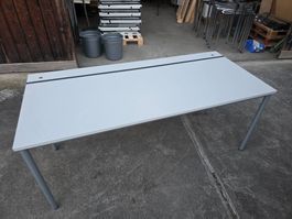 Büro Tisch mit Kabelkanal 80x180x75