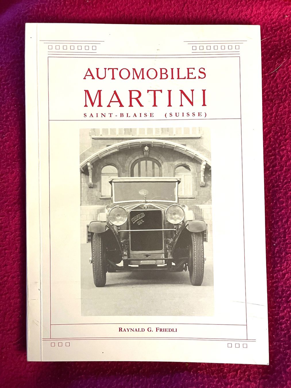 Bücher: Automobiles Martini Saint-Blaise. 1993 – Gebraucht aus Renan BE von johncactus