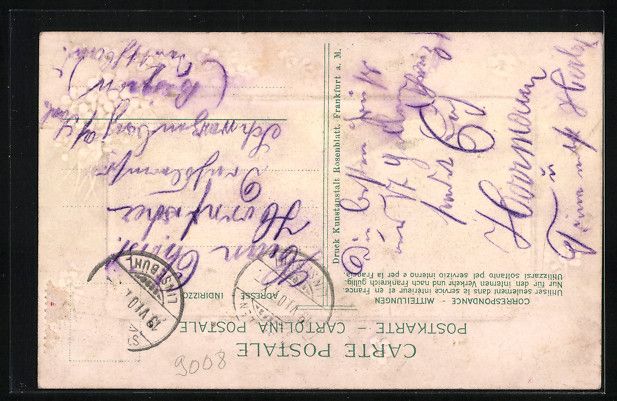 Cartoline postali: St. Gallen, Teilansicht mit Kirche, 1907 – Usato da Berlin venduto da bartko-reher 1