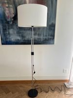 Stehleuchte 70er Chrom Stoff verstellbar