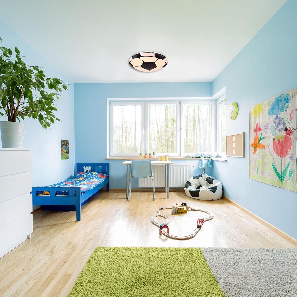 Lampadari & plafoniere: LED Deckenleuchte, Fussball, 36 cm Ø – Nuovo (secondo la descrizione) da Kreuzlingen venduto da Smart-Light 1