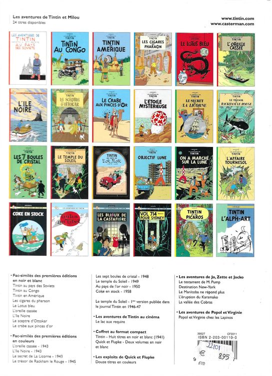 Tintin T3 - Tintin en Amérique (A4) - N&B - C - Bon/Très bon état - 1
