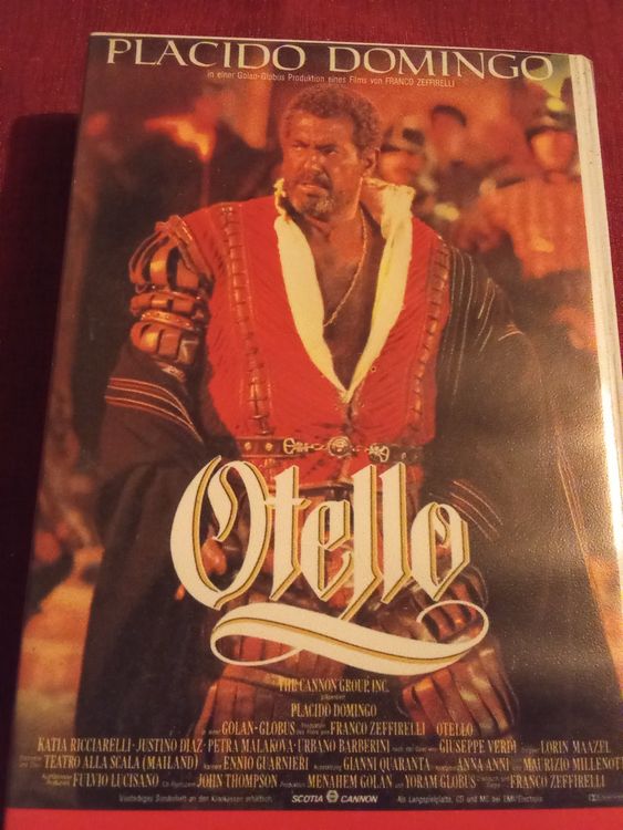 Otello Oper mit Placido Domingo von G.Verdi Stella Video VHS (Gebraucht ...
