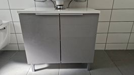 Badezimmer-Set  Hochschrank + Waschtischunterschrank