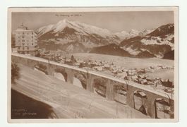 AK 1925 Dorfansicht Leysin im Winter Zahnradbahn Pic Chaussy