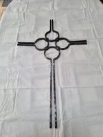 Schmiedeeisernes Kreuz, Metallkreuz, Gartendekoration...