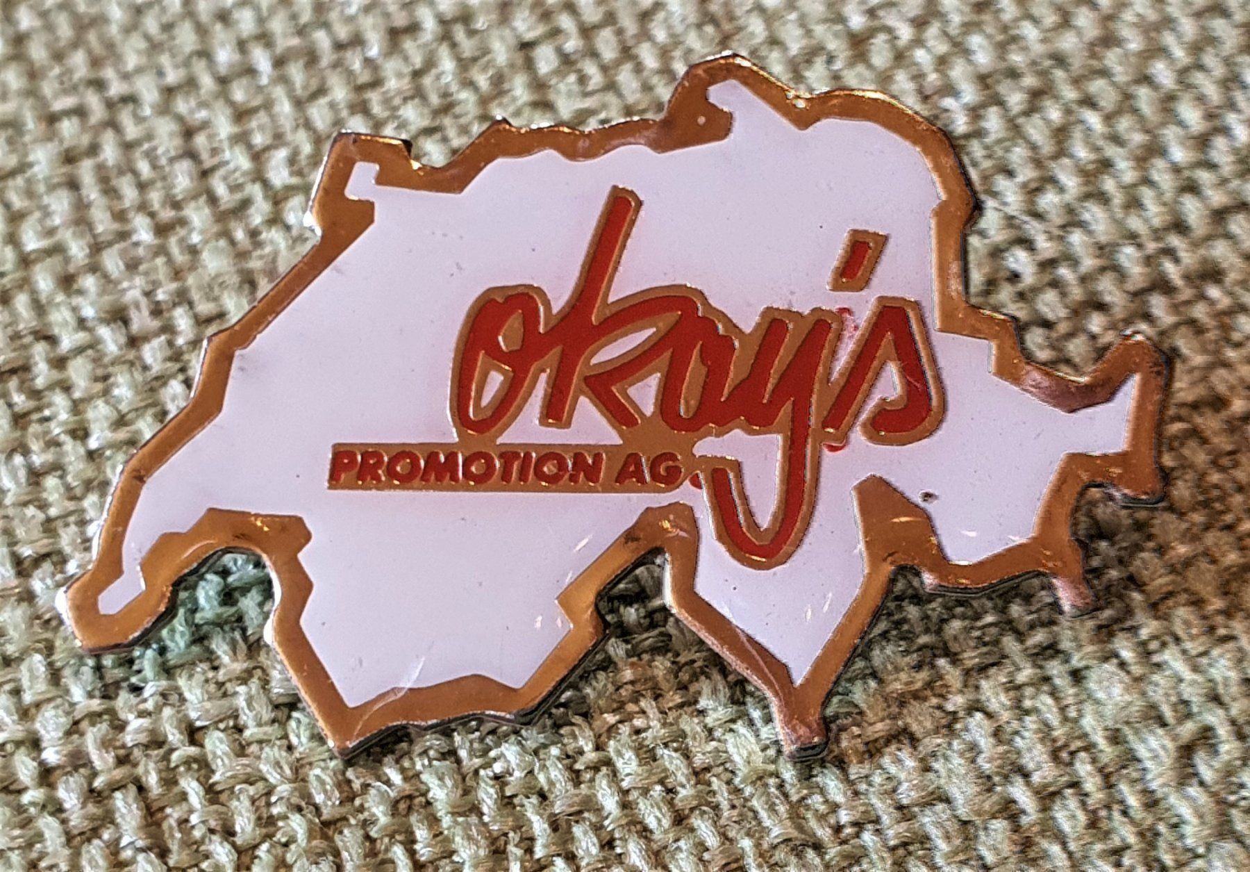 Placchette & Badge: D470 - Pin Schweiz Promotion AG Okay's – Usato da Reinach BL venduto da Boston-Verkauf