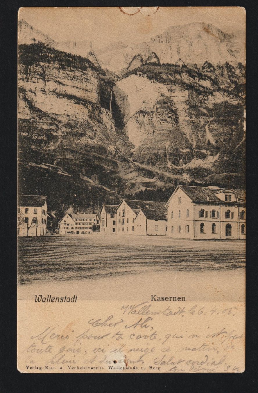 Cartoline postali: PK Wallenstadt Kasernen – Usato da Siebnen venduto da Fstaehli