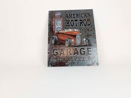 Blechschild Deko (American Hot Rod Garage)