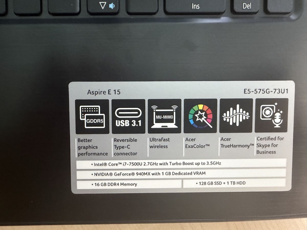Acer Notebook: Acer Aspire E5-575G – Usato da Gümligen venduto da Red_XIII 1