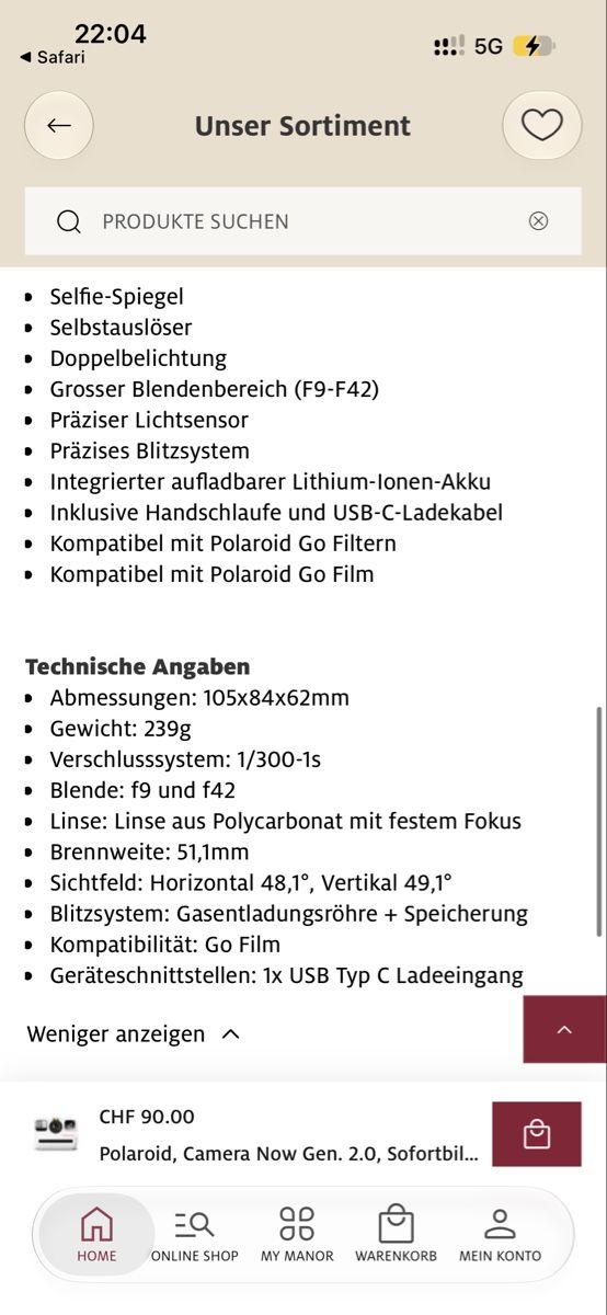 Polaroid Kamera: Polaroid Camera Now Gen 2.0 – Neu (gemäss Beschreibung) aus Bern von Milie.Lou 7