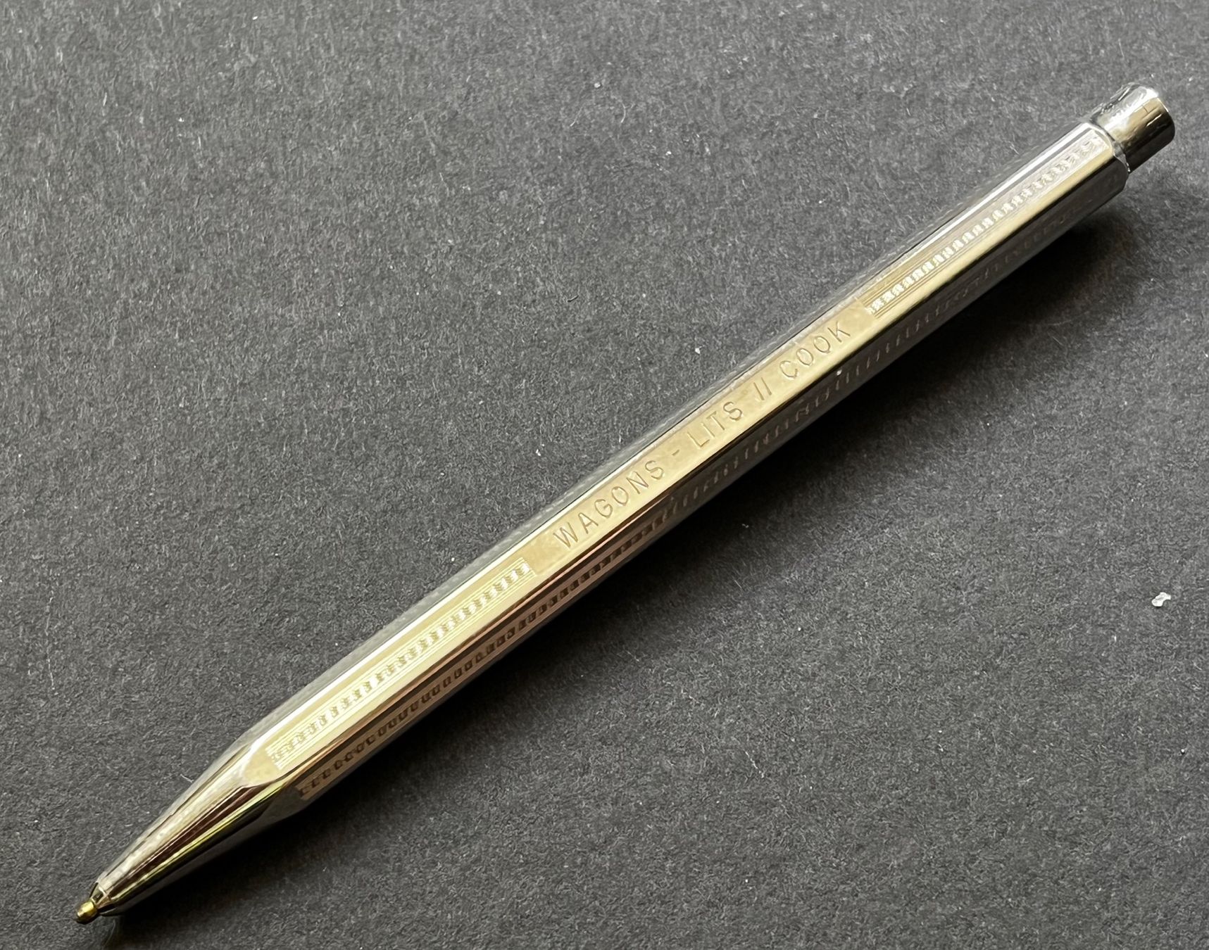 Caran D'Ache Penna & Evidenziatori: Caran d’Ache Ecridor Roller - Retro, versilbert – Usato da Zürich venduto da FV.vintage 1