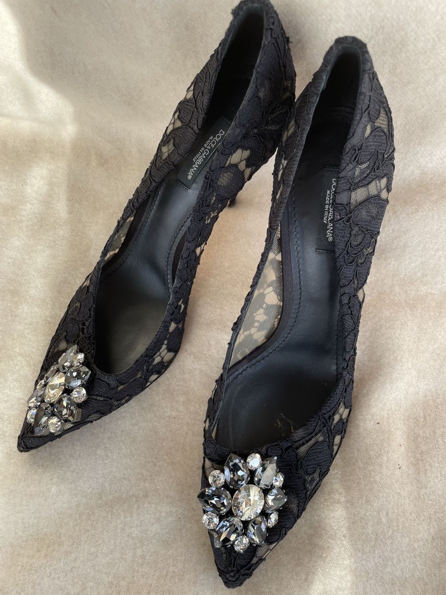 Dolce & Gabbana Scarpe da donna: Dolce & Gabbana Black Pumps Rainbow Bellucci, Size 41 – Usato da Zürich venduto da Nat1978 2