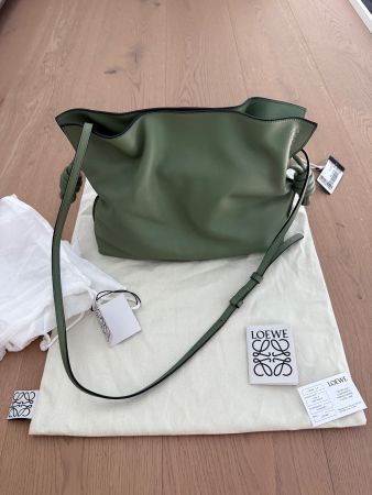 LOEWE FLAMENCO BAG CLUTCH MEDIUM ROSEMARY