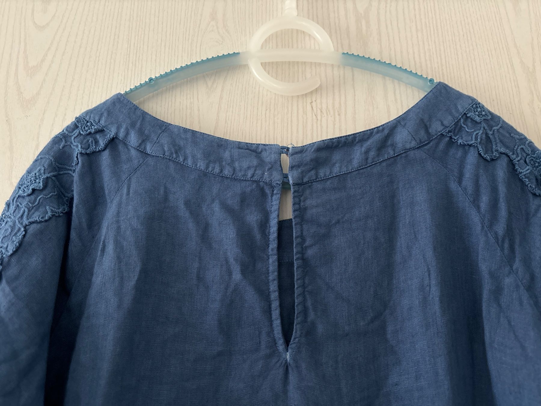 Kleider: 120%lino Kleid mit Spitze 42/44 – Neu (gemäss Beschreibung) aus Hendschiken von Uraniali 5