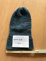 Mütze/Beanie aus Merino Seide Königsfaden bunt