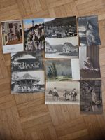 Sehr alte Postkarten mit Briefmarken