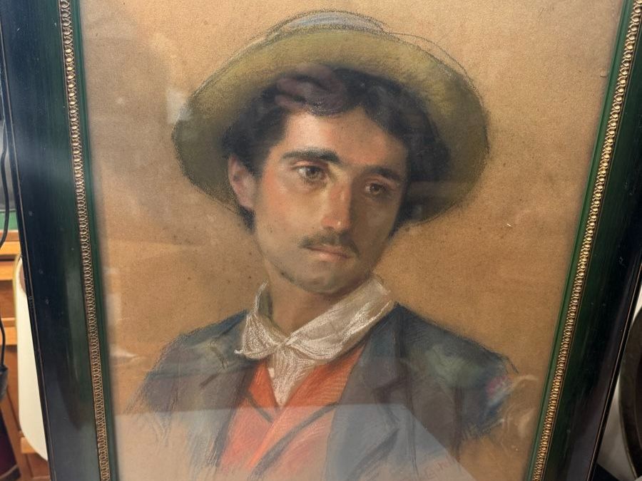 Gemälde: Pastell Gemälde F. de Castello – Gebraucht aus Grenchen von swiss.antiques 1