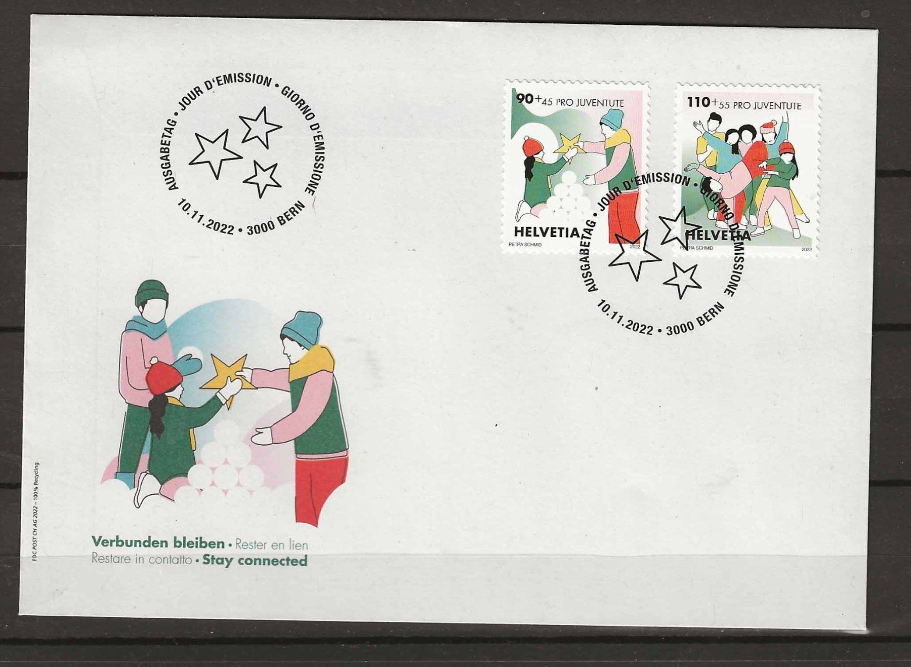Alle Briefmarken: FJ2022 - FDC Pro Juventute 2022 – Gebraucht aus Trélex von Phil_Albert