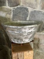 Blumentopf Barockstyle in Silber Look