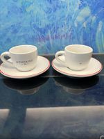 2 Mondaine Espressotassen Swiss Watch Geschirr Tassen Teller