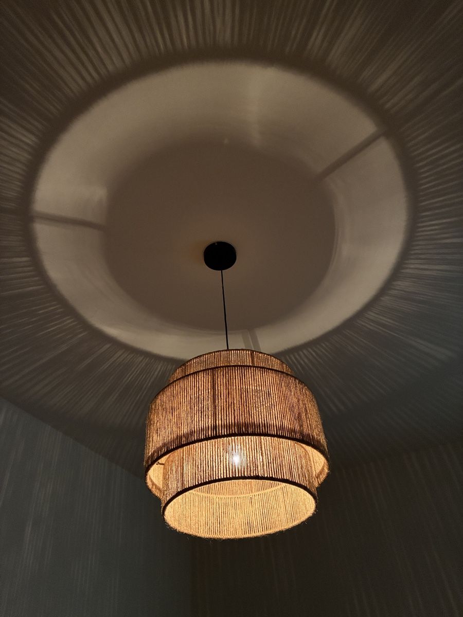 Westwing Lampadari & plafoniere: Westwing Hängelampe Korbgeflecht braun – Usato da Oftringen venduto da westman 3