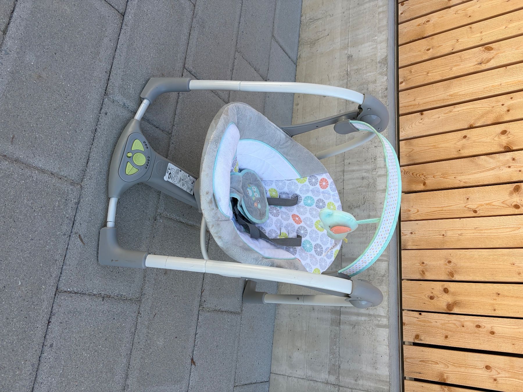 Autre balançoires de jardin: Baby Swing Grey Pattern Used Condition – D'occasion à Basel par happyelephant 1