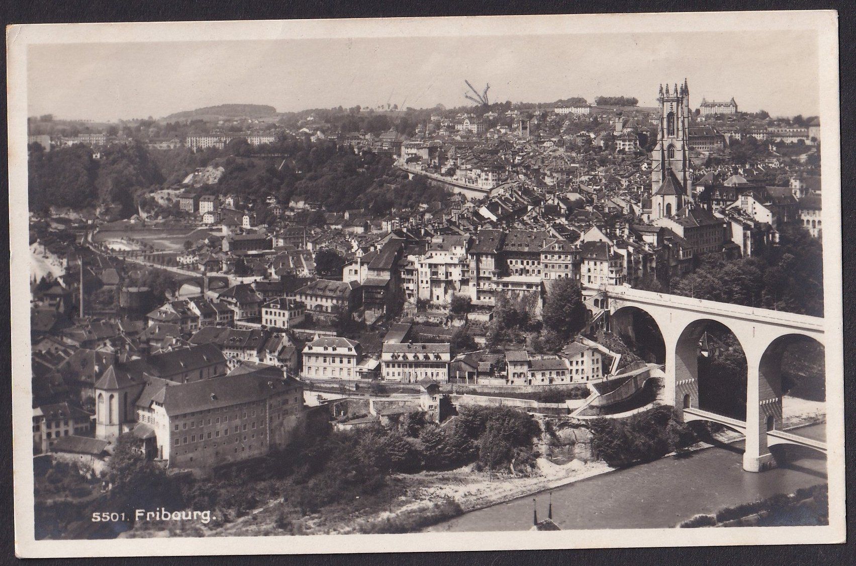 Cartes postales: Fribourg Gesamtansicht – D'occasion à Olten par clotaldi