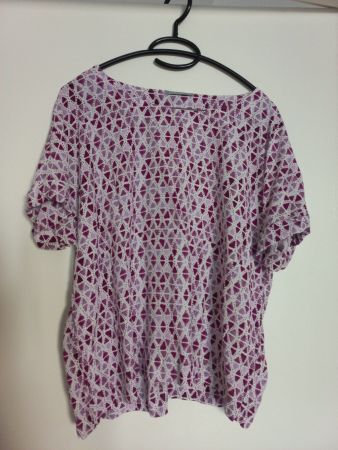 NILE Bluse Gr. L - kurzarm