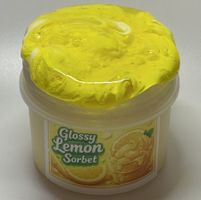 Glossy Lemon Sorbet - Wood Glue Thick and Glossy Slime 180ml