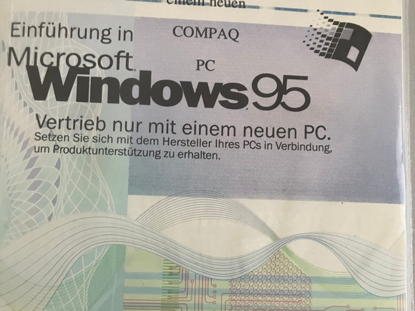 Microsoft Software: Windows 95 OEM (Compaq) – Neu und originalverpackt aus Wetzikon ZH von Herbi_58