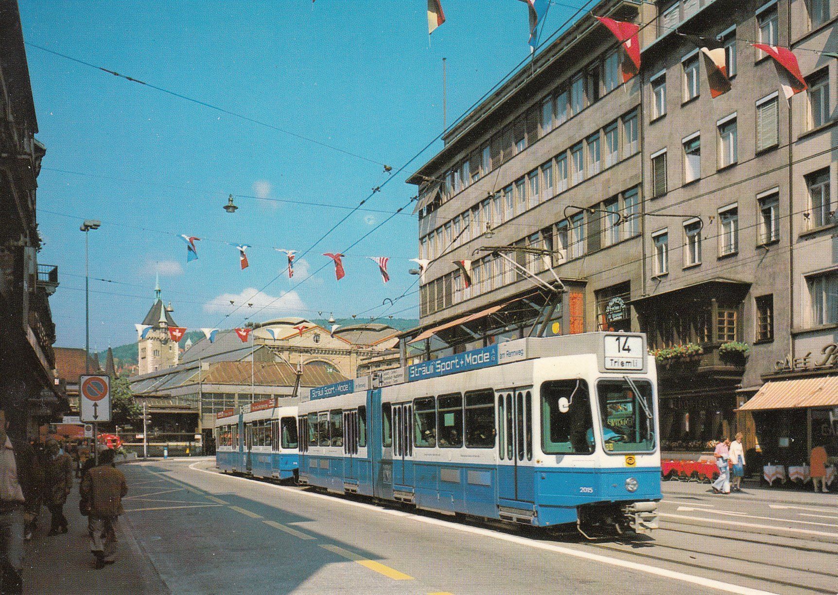 Cartoline postali: Tram Zürich 7 Karten – Usato da Bürglen TG venduto da StampGraf 2