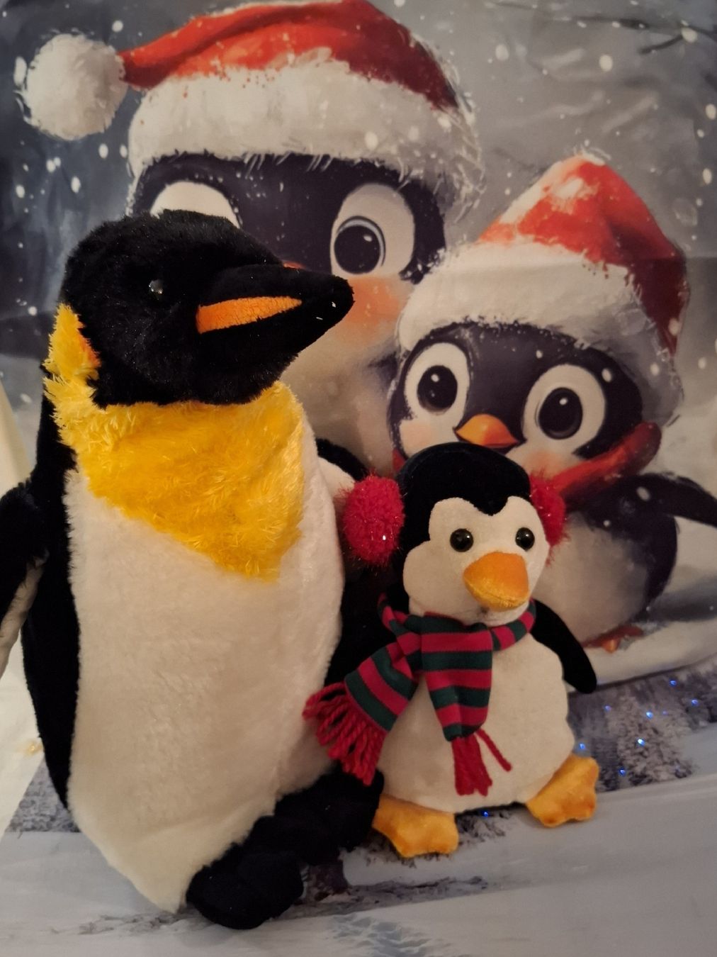 Toutes les décorations: 2 ÄLTERE PINGUINE MIT SAMTKISSEN – Neuf (Voir description) à Gretzenbach par schibaya 2