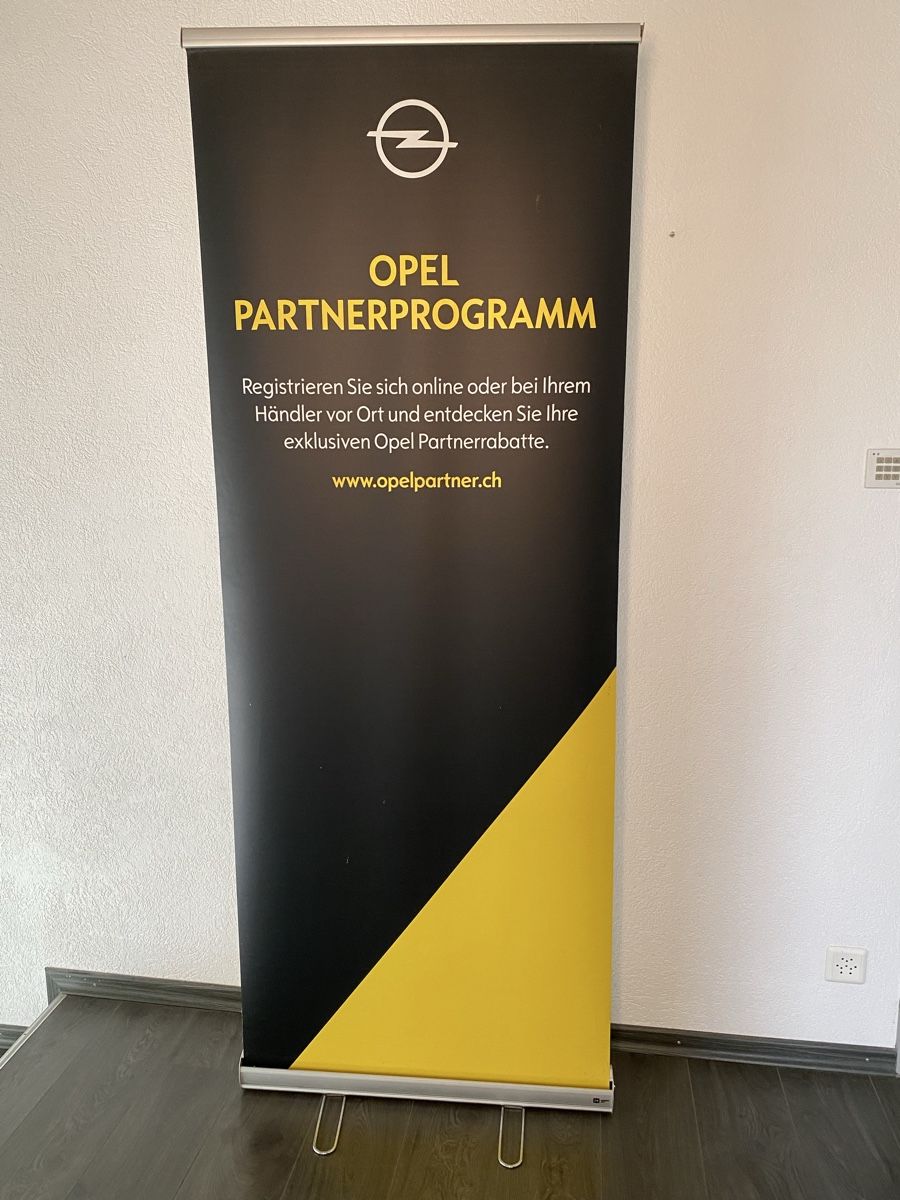 Ladenausstattungen & Messebau: Roll Up Banner von Opel Partnerprogramm – Defekt aus Hägglingen von Karin0802
